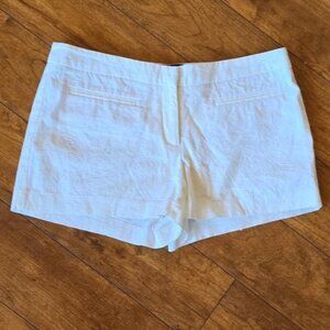 Cynthia Rowley white brocade shorts